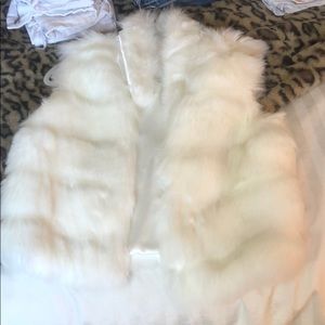White Fur vest
